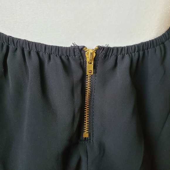 Foreign Exchange Sheer Black Strapless Top Size Small - Picture 5 of 11